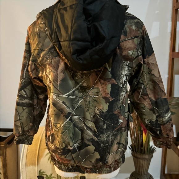 TrailCrest Boy's Medium Tactical Hoodie Jacket Insulated Warm Camo Hunting Gear - Picture 5 of 9